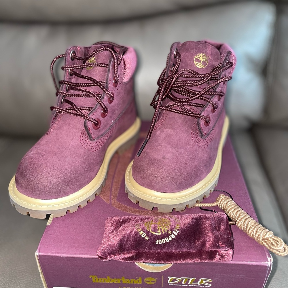 Timberland Boots (Burgundy)